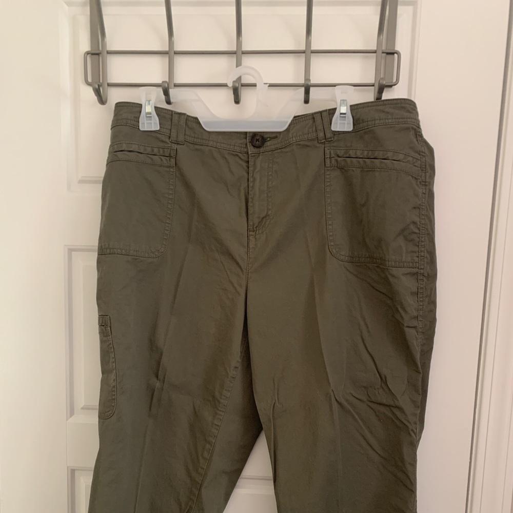 Olive green capris